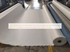 5.2m Width Woven Geotextile Fabric for Landscaping and Drainage 50KN/m-1200KN/m Tensile Strength 50m-100m Length
