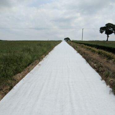 Polypropylene Staple Fiber Non woven Geotextile Fabric for Temporary Road Subgrade Separation