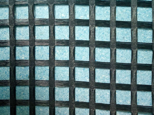 Cement Pavement Ground Stabilisation Mesh Fiberglass Geogrid Alkali Resistant