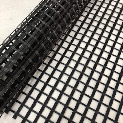 Black Mesh Fiberglass Geogrid for Pavement Ground Stabilisation