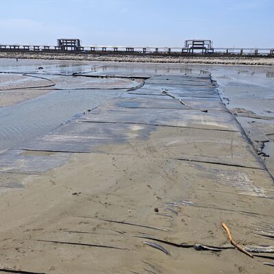 High Temperature Resistant Woven Geotextile Dewatering Tubes for Palm Oil Sludge Dewatering