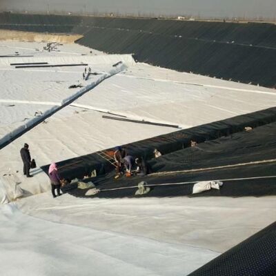 200g 250g Needle Punched Polyester Non Woven Geotextile for Retaining Wall Drainage