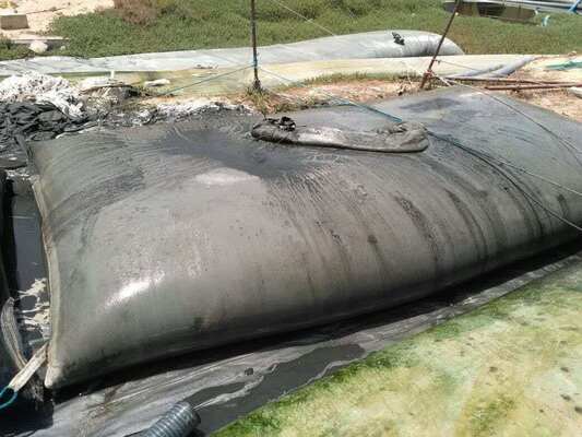 High Temperature Resistant Woven Geotextile Dewatering Tube For Palm Oil Sludge Dewatering