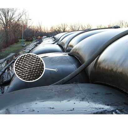 High Temperature Resistant Woven Geotextile Dewatering Tube For Palm Oil Sludge Dewatering