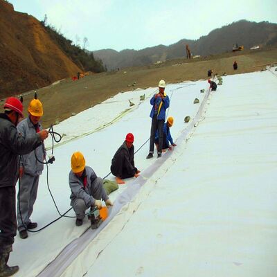 Needle Punched Non Woven Geotextile Cushion Underlayment For Pond Liners