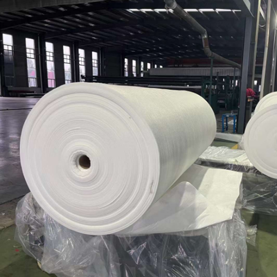 Thick Staple Fiber Non Woven Geotextile Cushion For Landfill Liner Protection
