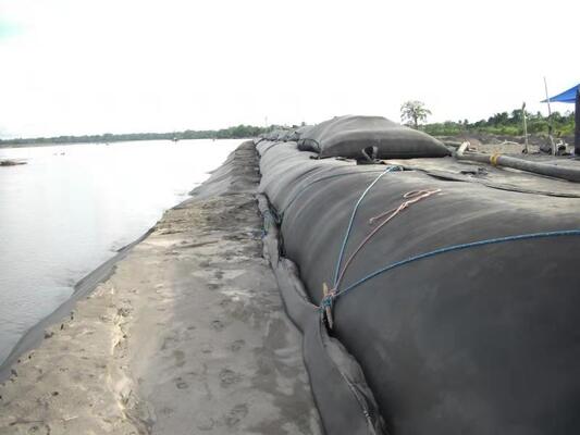 Flat Seamed PP Geotextile Bag for Environmental Remediation Dewatering