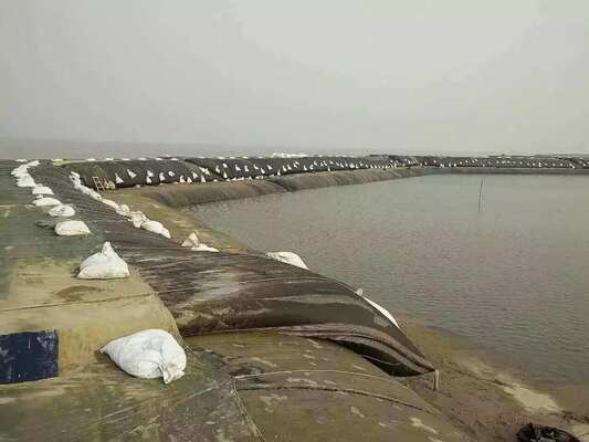 Flat Seamed PP Geotextile Bag for Environmental Remediation Dewatering