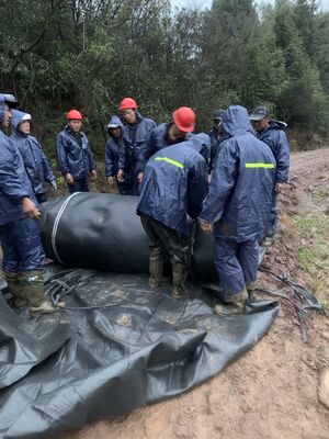 Woven Geotextile Tube Container For Swampland Reclamation Project