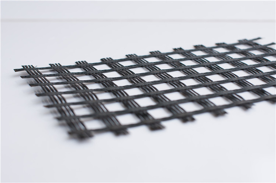 100KN Asphalt Fiberglass Geogrid