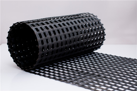 100KN Asphalt Fiberglass Geogrid