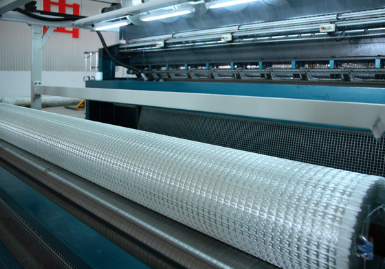 120kn PET Geogrid Warp Knitting Slope Reinforcement Polyester Coating PVC