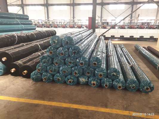 CBR Puncture Strength 12KN Woven Geotextile Fabric Tensile Strength 50KNm to 1200KNm Elongation 10 Percent Durable and Material for Construction
