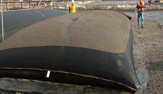 Black SAND Geotextile Dewatering Tubes Essential for Sand filled Cofferdam Reclamation and Land Reclamation Applications