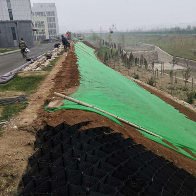 Geocell Carbon Black 1.5 Percent HDPE Geocell ASTM Standard Anti Erosion Solution for Soil Stabilization and Slope Protection