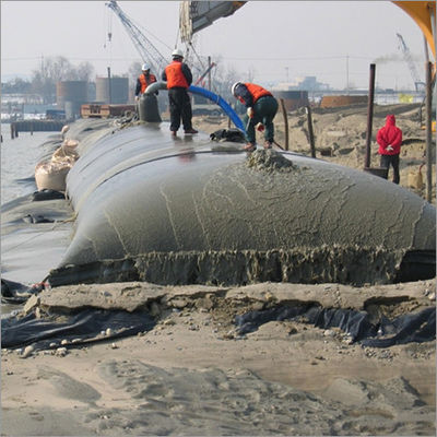 Black SAND Geotextile Dewatering Tubes Essential for Sand filled Cofferdam Reclamation and Land Reclamation Applications