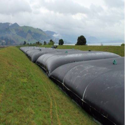 PP Woven Geotextile Dewatering Tubes Black Air Slaked Reusable Dewatering Bags