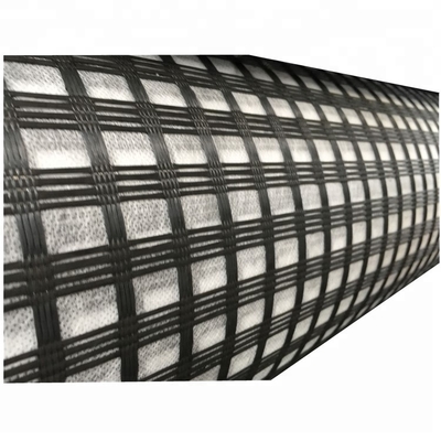 100g/m2-800g/m2 Warp Knitted Fiberglass Geogrids Best Solution For Soil Retaining Structures