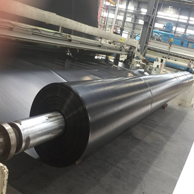 Fish Farming LDPE Geomembrane Liner Black Woven Plasitc Heavy Duty Liner