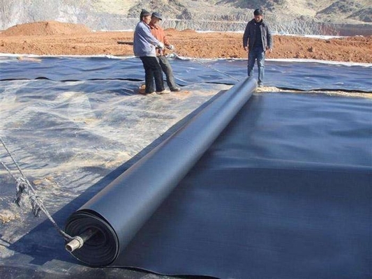 Black Anti Aging EPDM PVC Geomembrane Liner 1mm Fish Pond Liner