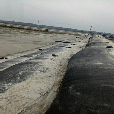 Black/SAND Geotextile Dewatering Tubes Tensile Strength 200/200kn for Superior Dewatering Performance