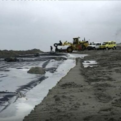 Excellent Chemical Resistance Geotextile Dewatering Tubes Sandfilled Cofferdam Reclamation Land Reclamation Circumference 126m 157m