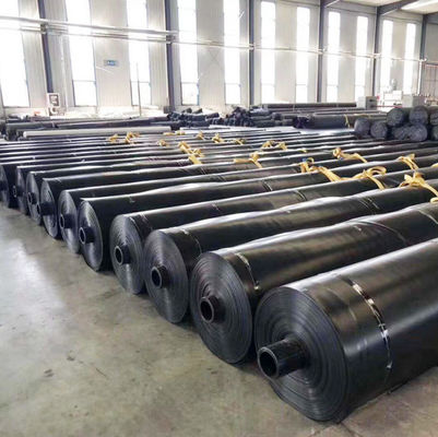 Carbon Black Content 2.0-3.0 Percent HDPE Geomembrane Liner Thickness 0.1-3.0mm Puncture Resistance 20N Suitable for Industrial Applications
