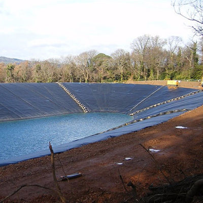 Oxygen Index≥30 Percent HDPE Geomembrane Black White Blue Green Grey Red Yellow Durable Flexible Waterproof Liner Material