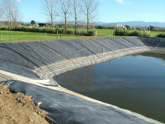 Rigid HDPE LDPE Composite Geomembrane Anti Seepage Impermeable Smooth Textured