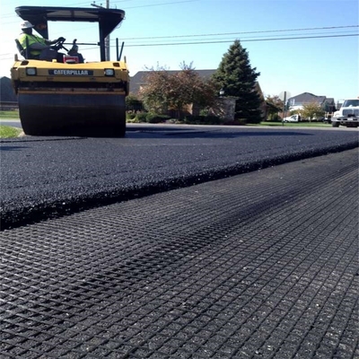100g/m2-800g/m2 Warp Knitted Fiberglass Geogrids Best Solution For Soil Retaining Structures