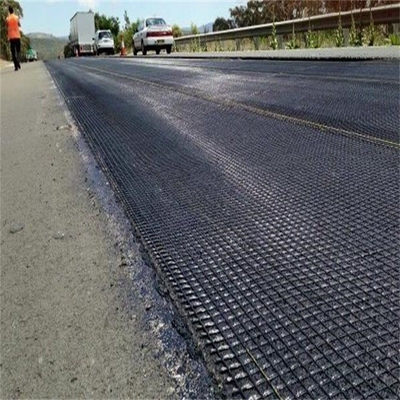 100g/m2-800g/m2 Warp Knitted Fiberglass Geogrids Best Solution For Soil Retaining Structures