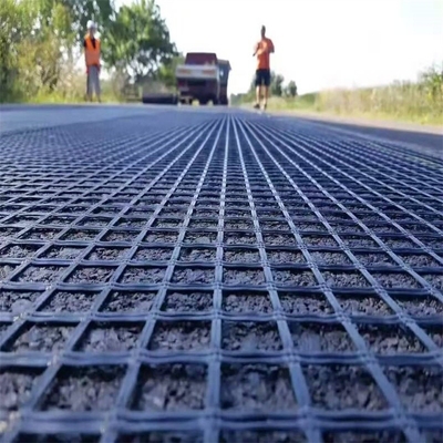 100g/m2-800g/m2 Warp Knitted Fiberglass Geogrids Best Solution For Soil Retaining Structures
