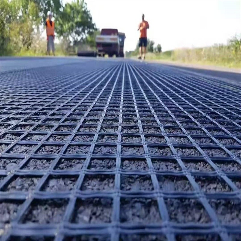 Excellent UV Resistance Fiberglass Geogrid for Road Construction 1m-6m ...